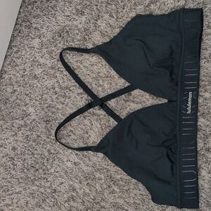 License To Train Triangle Bra Light Support, A/B Cup - Logo, Color Storm Teal